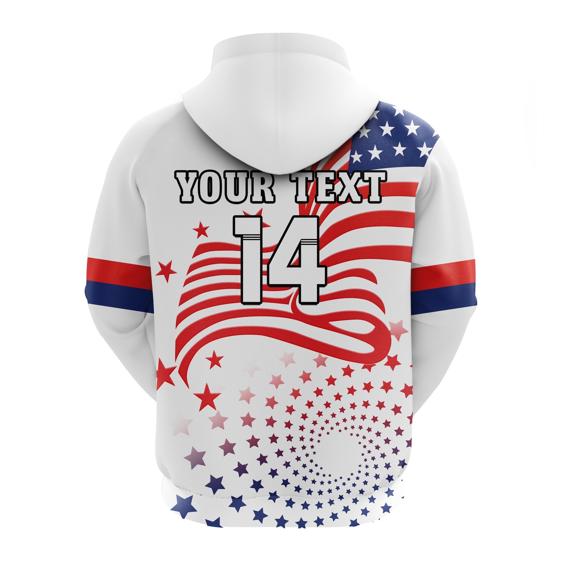 Custom United States Football Hoodie The Yanks USA Football 2022 LT14