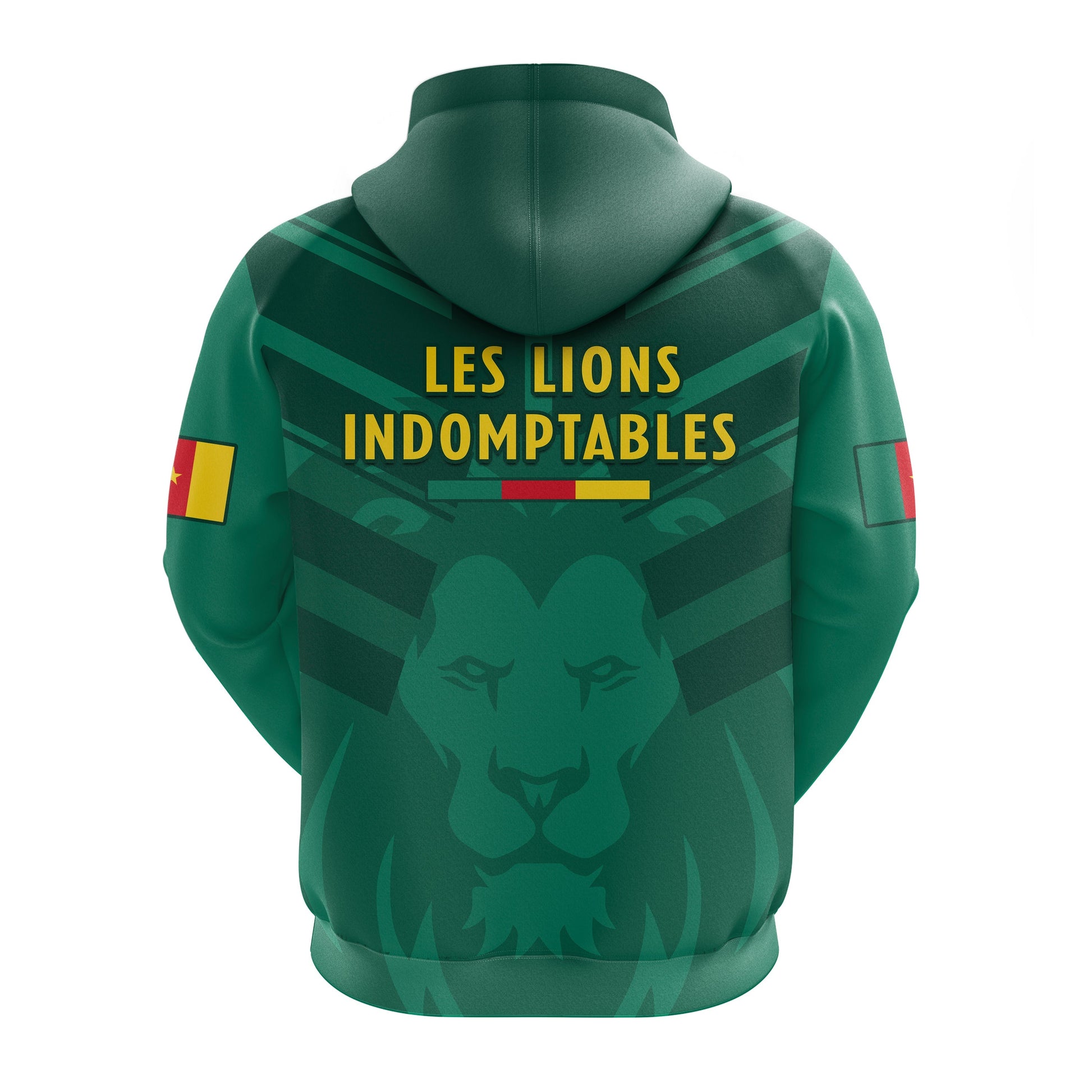 Cameroon Football Hoodie Les Lions Indomptables Green Football 2022 LT14