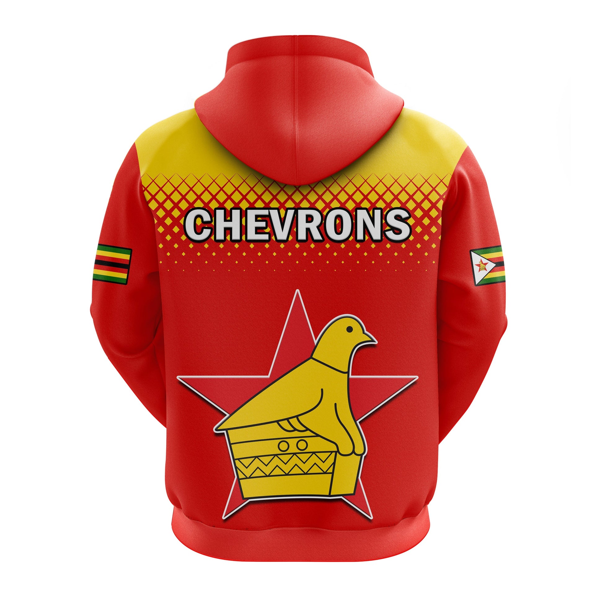 Zimbabwe Cricket Hoodie The Chevrons ODI Style LT14