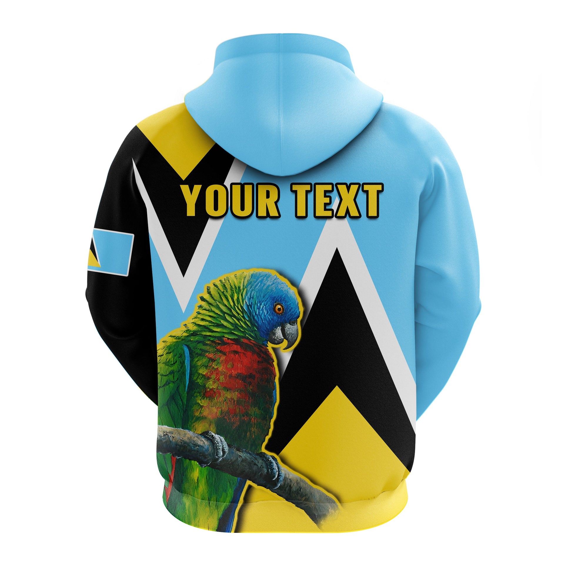 Custom Saint Lucia Hoodie Saint Lucian Parrot Simple Style LT14