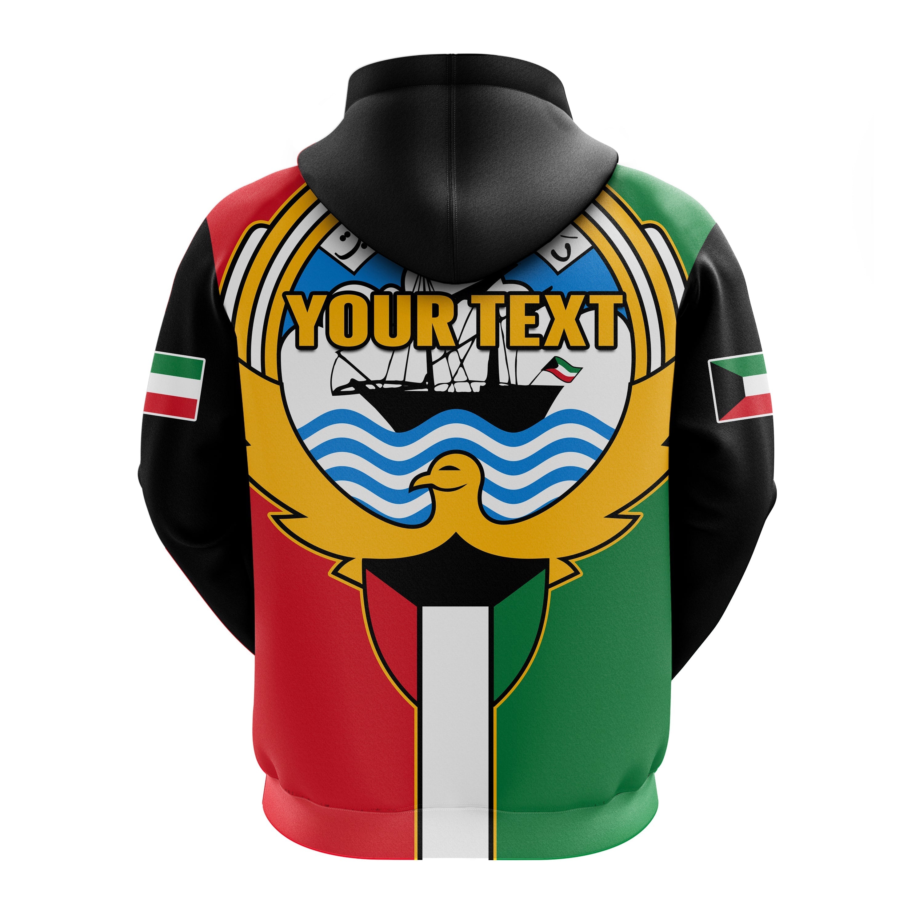 Custom Kuwai Hoodie Happy Independence Day With Coat Of Arms LT14