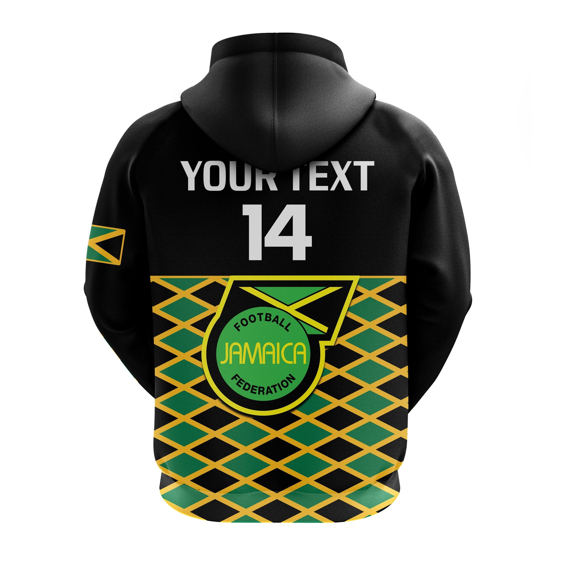 Custom Jamaica Football Hoodie Reggae Girlz 2023 Cup Of Nations Ver.01 LT14