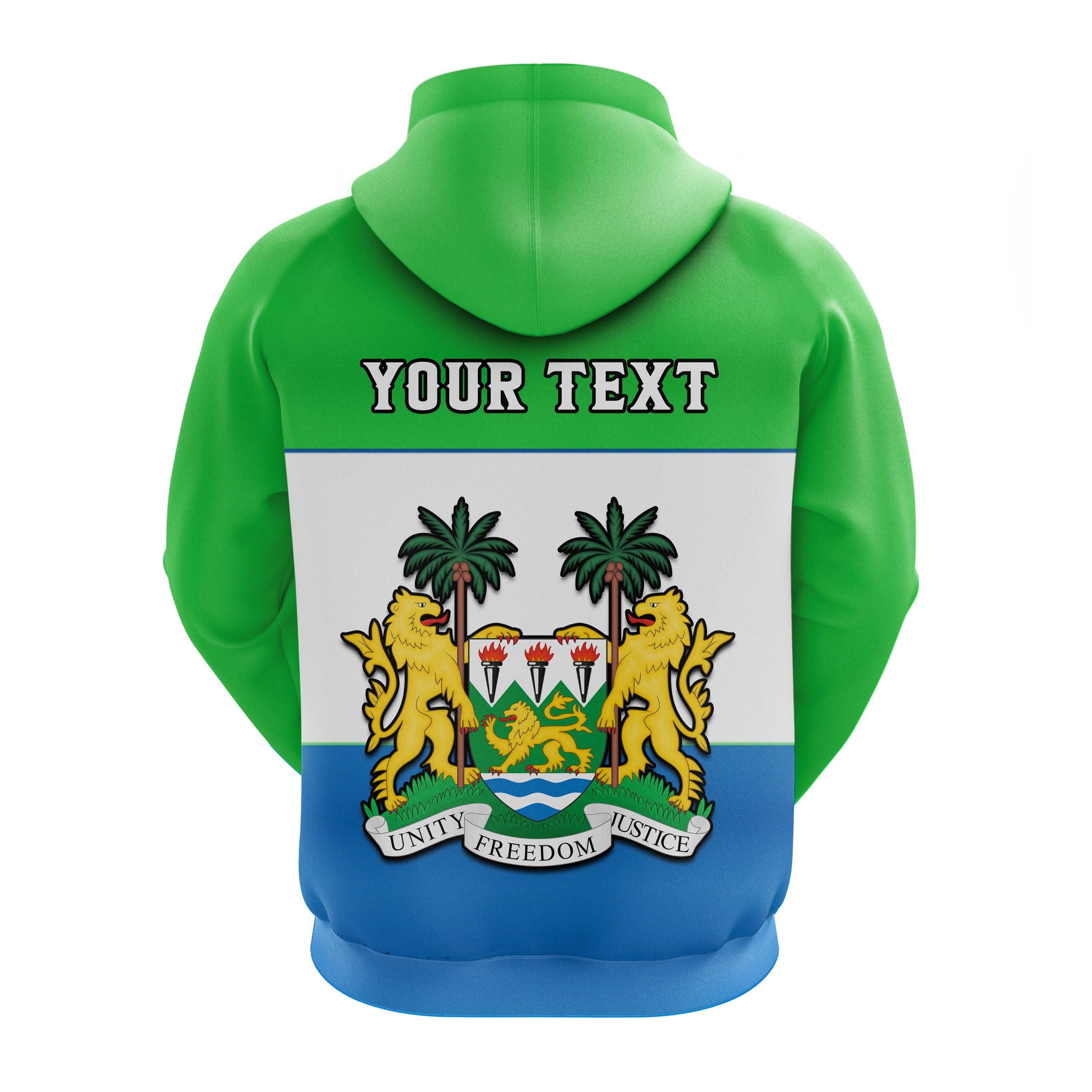 Custom Sierra Leone Hoodie Happy Independence Day LT14