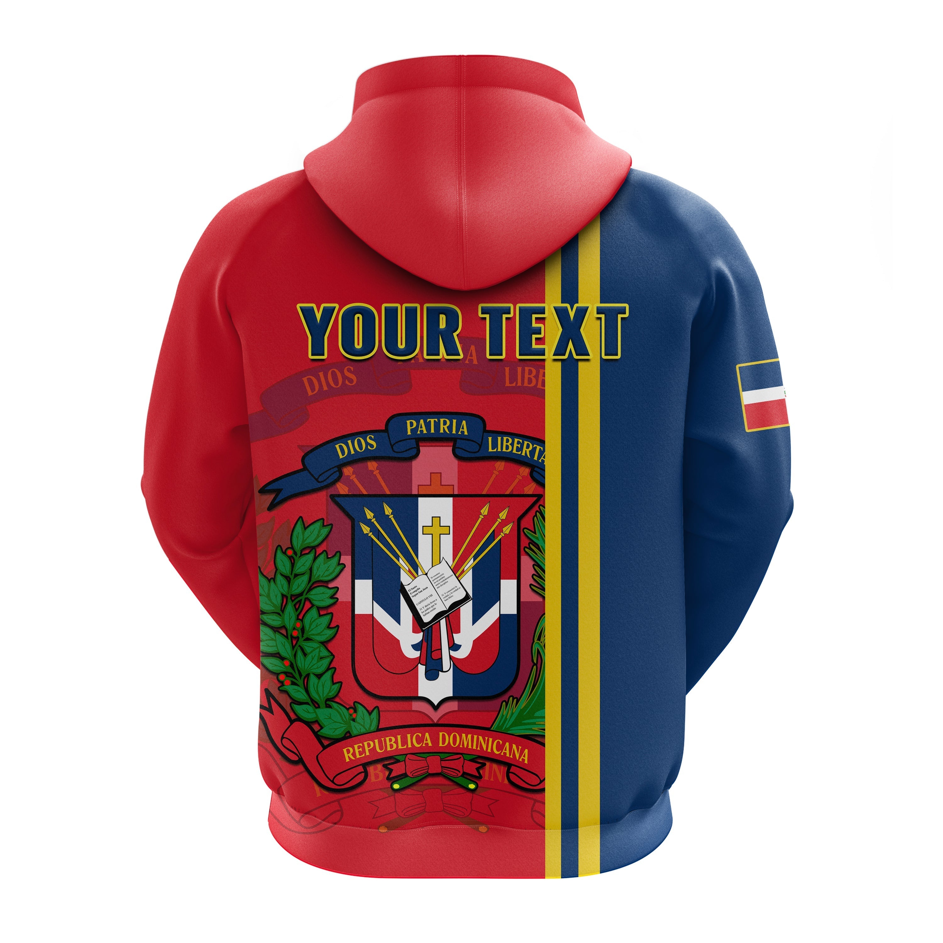 Custom Dominican Republic Hoodie Happy 179 Years Of Independence LT14