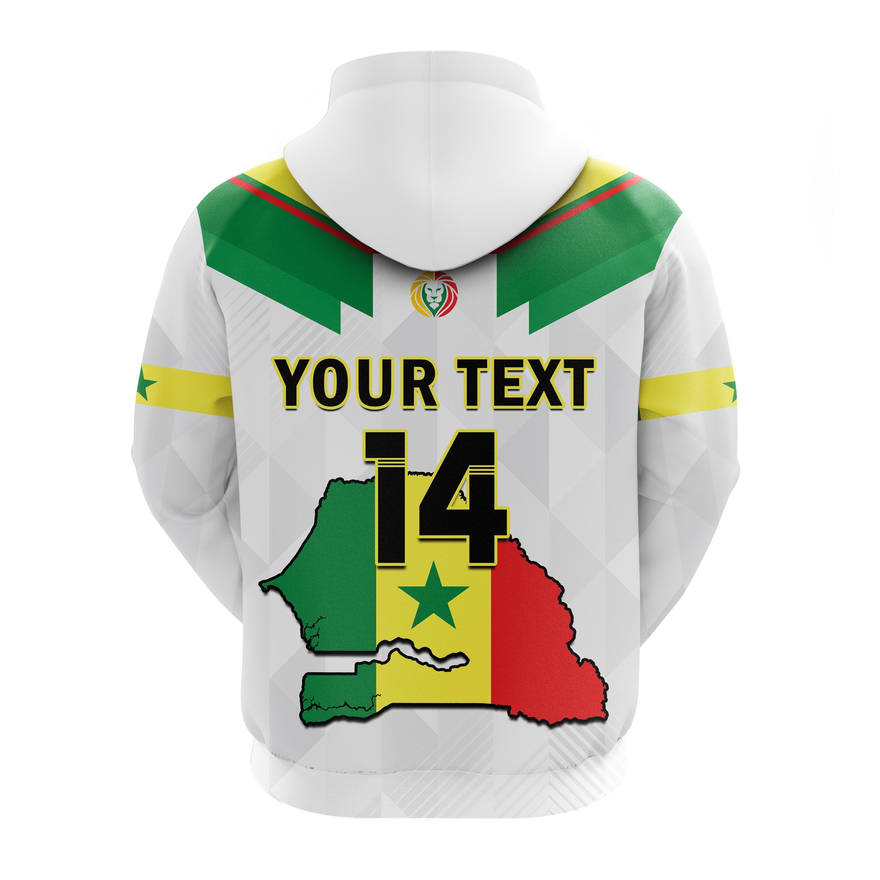 Custom Senegal Football Hoodie Champions WC 2022 LT14