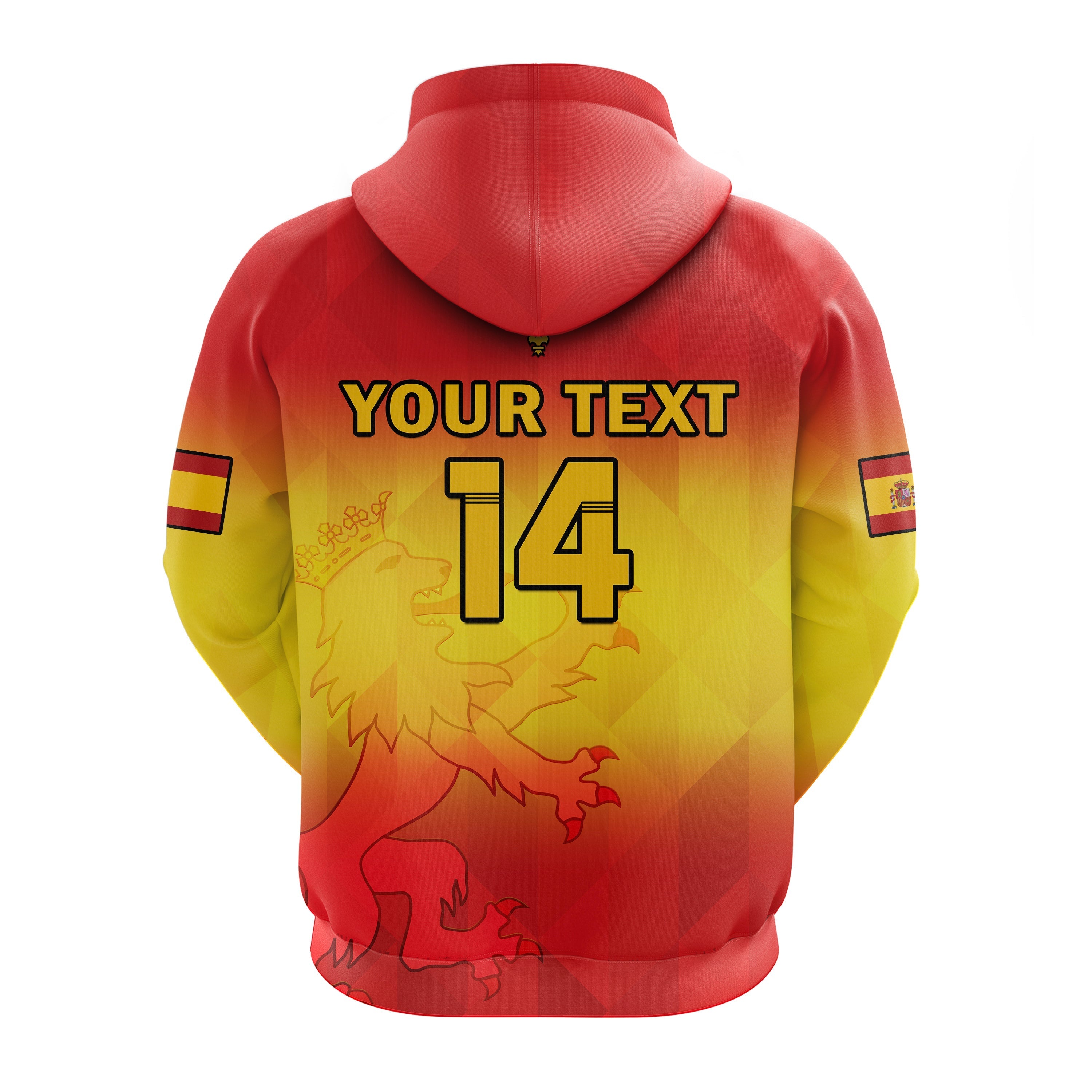 Custom Spain Football Hoodie La Roja Football 2022 LT14