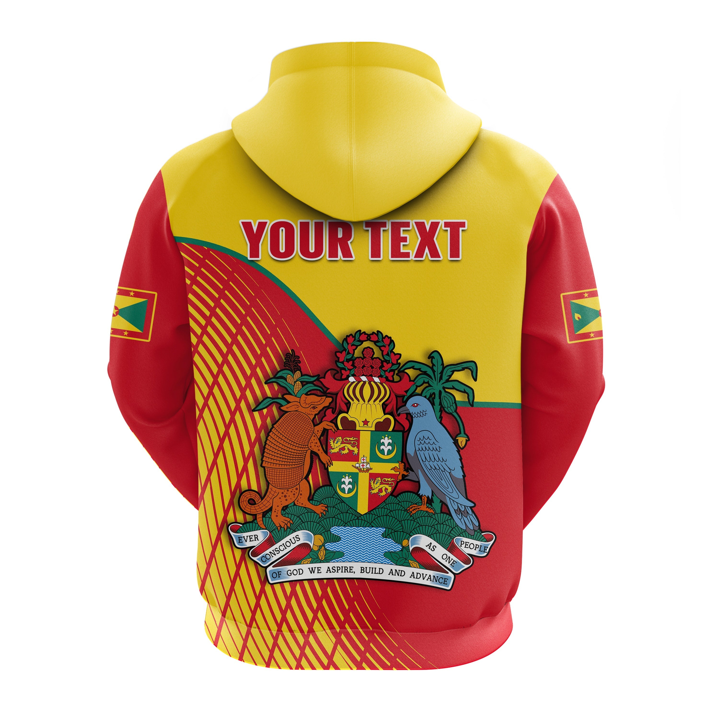 Custom Grenada Hoodie Coat Of Arms Happy 49th Independence Day LT14