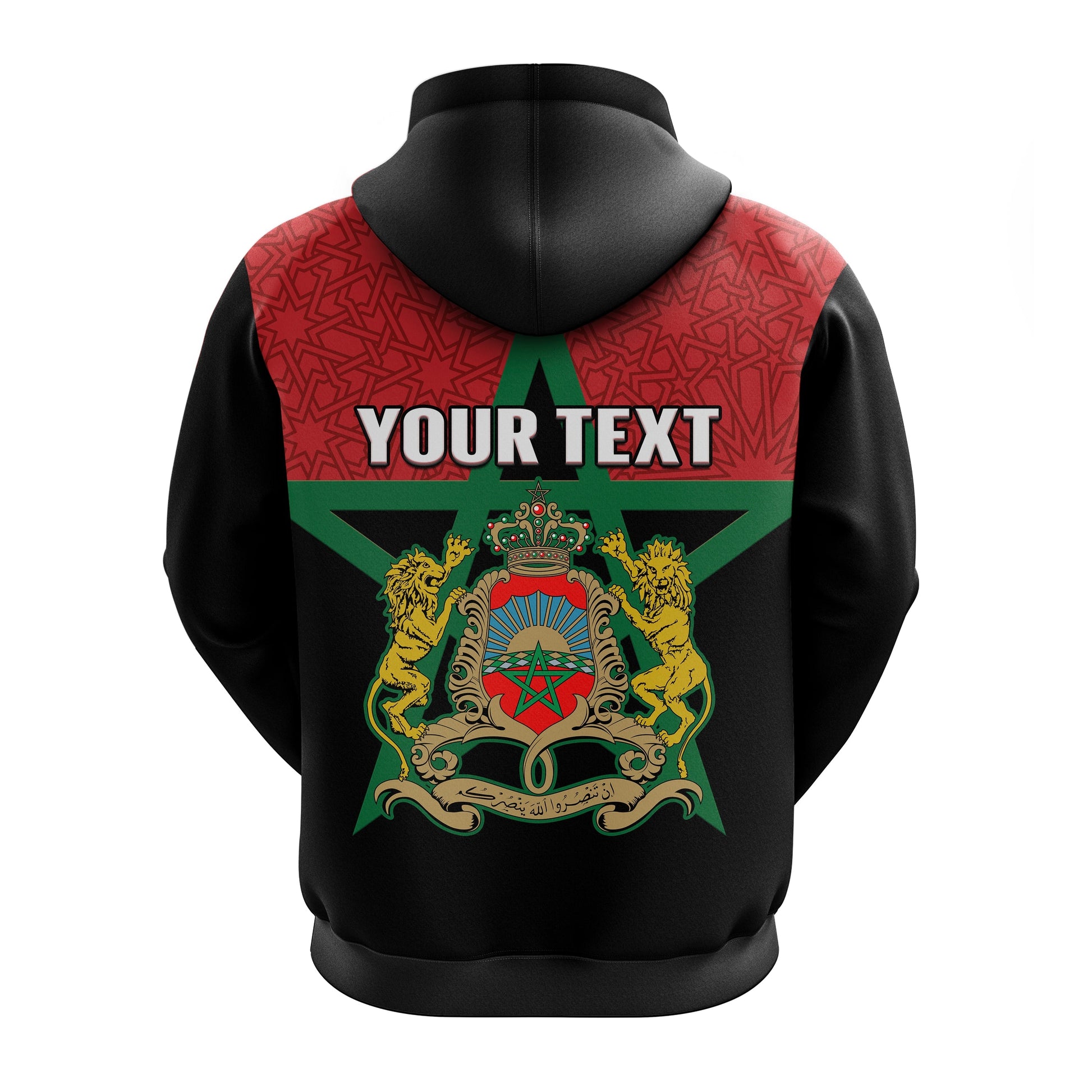 Custom Morocco Western Sahara Hoodie Map Black Moroccan Is Always In My Heart LT14