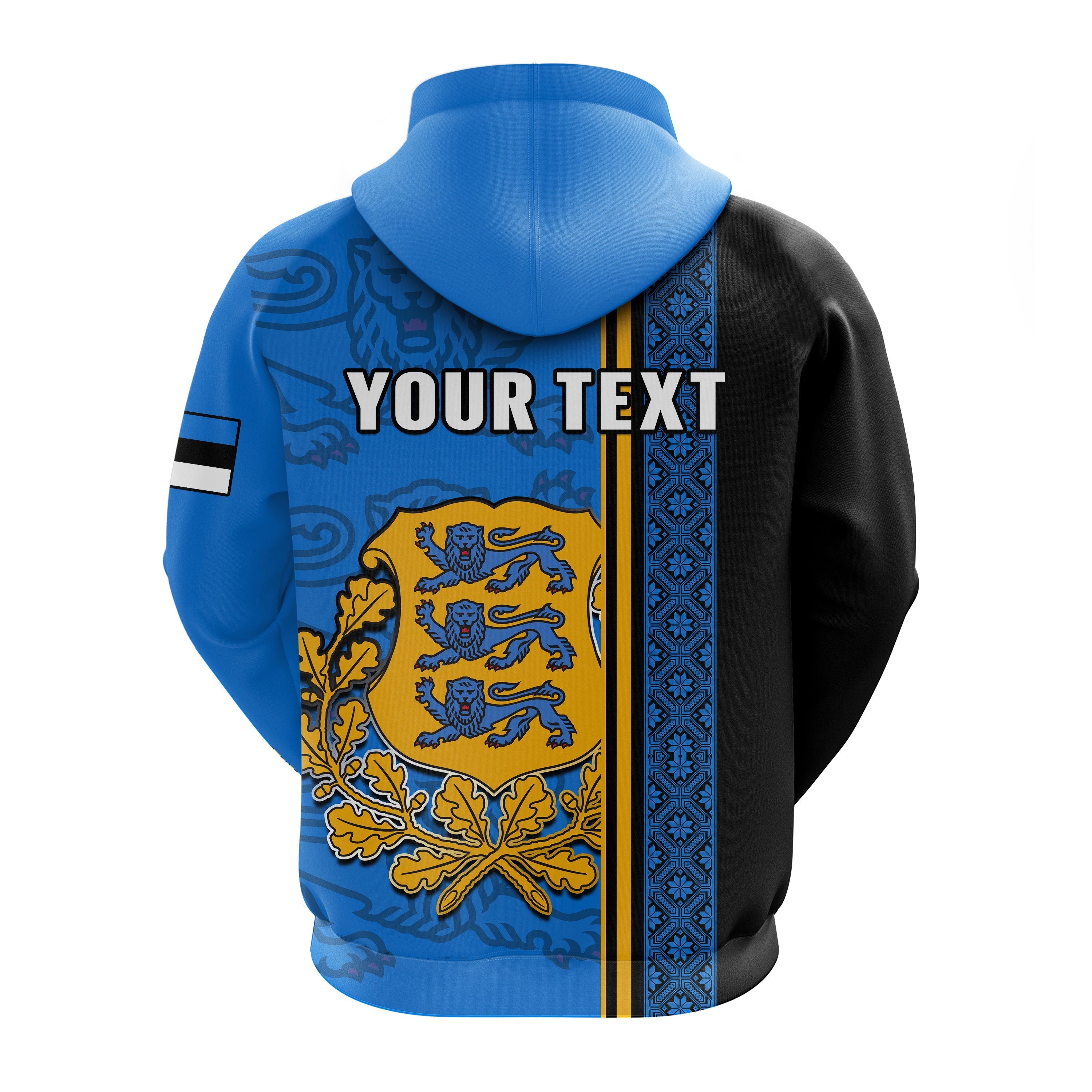 Custom Estonia Hoodie Happy Estonian Independence Day With Coat Of Arms LT14