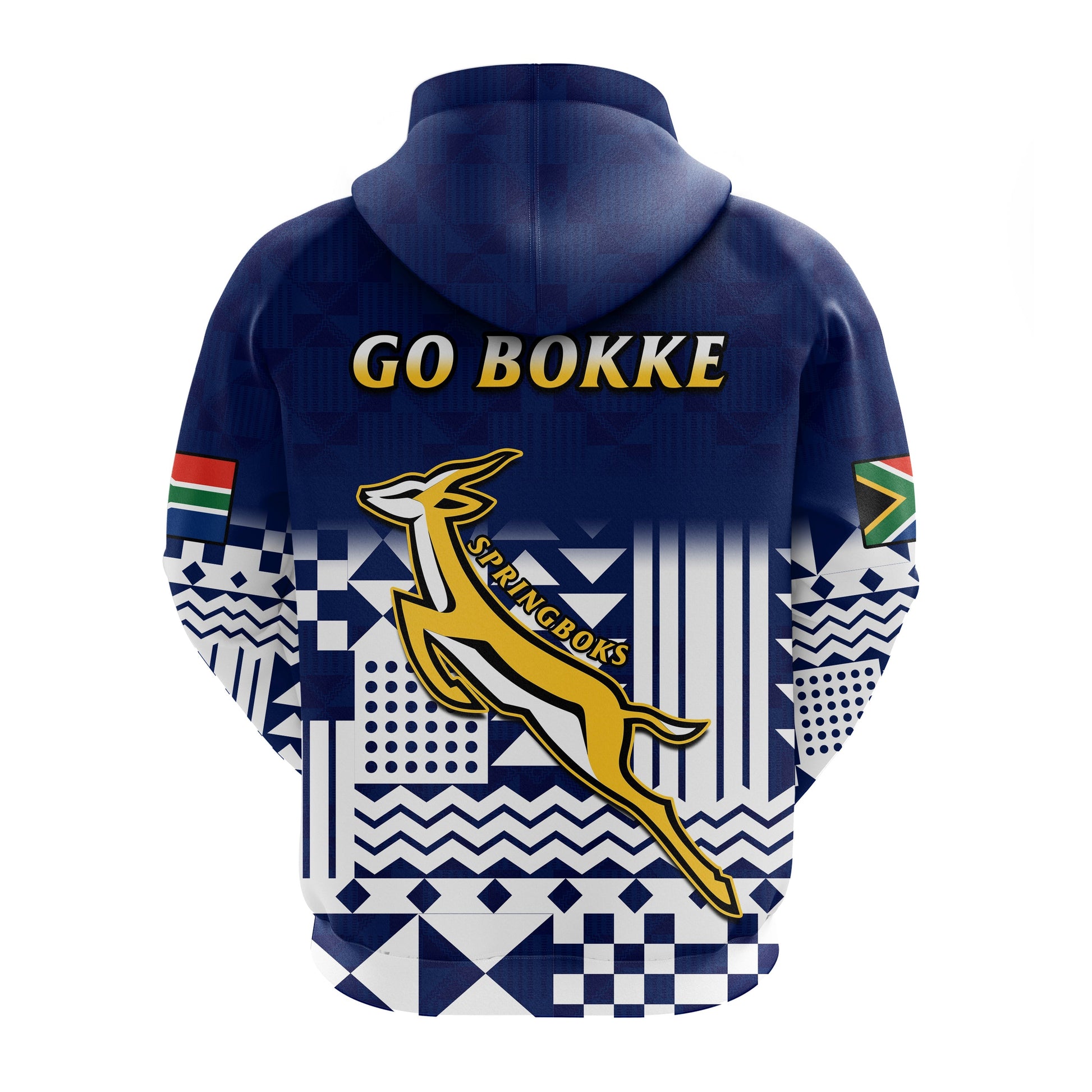 South Africa Rugby Hoodie Outgoing Tour Go Springboks LT14