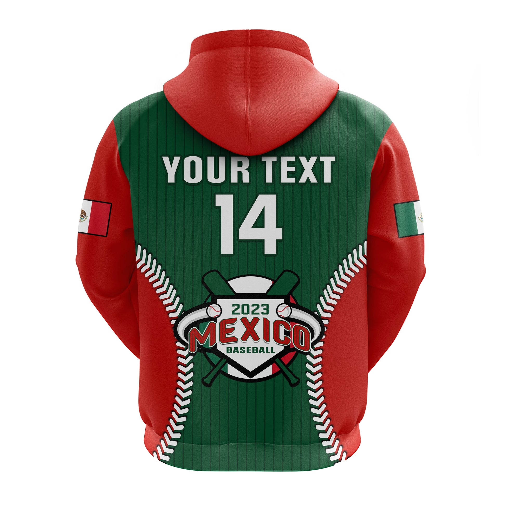 Custom Mexico Hoodie Baseball Sporty Style LT14