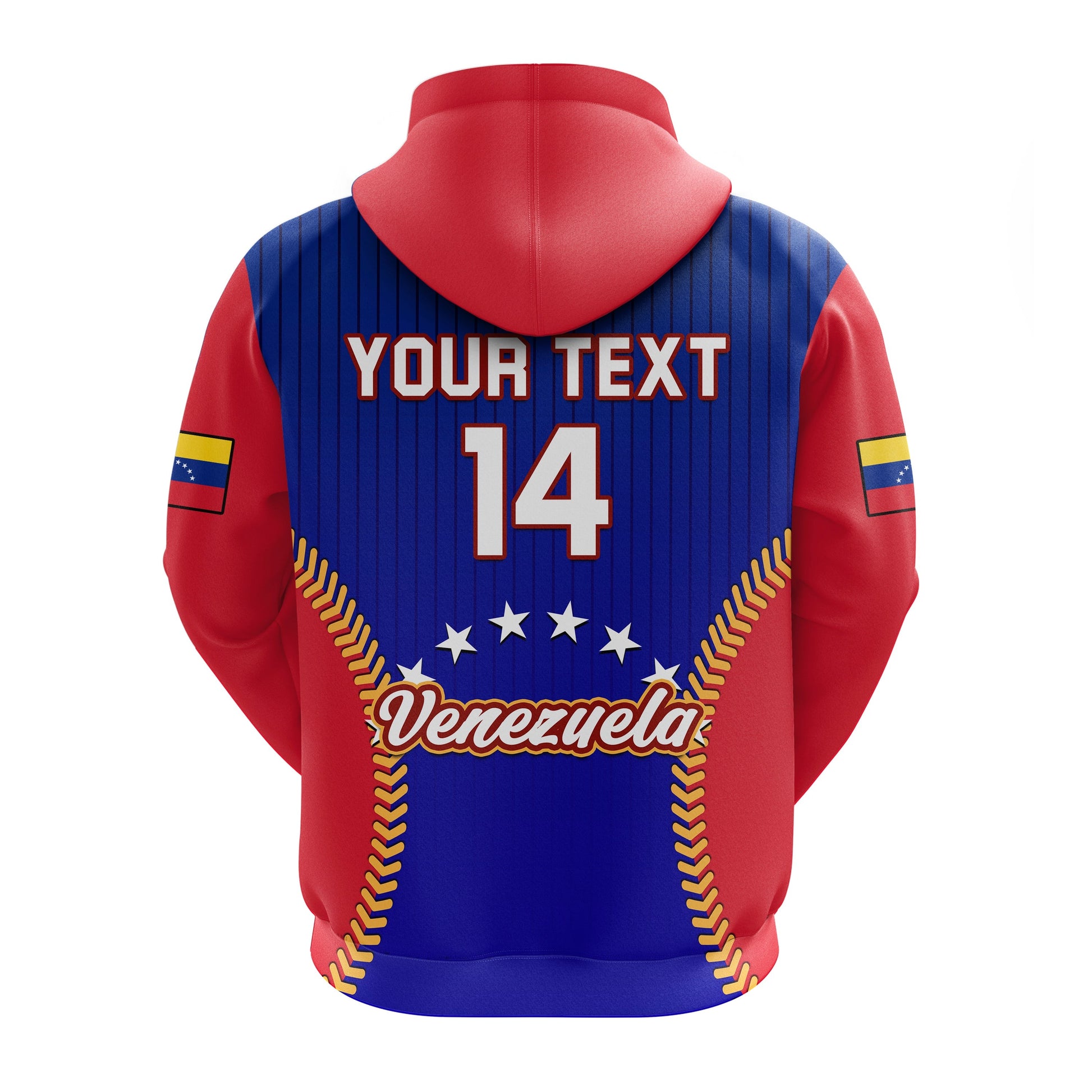 Custom Venezuela 2023 Hoodie Baseball Sporty Version LT14
