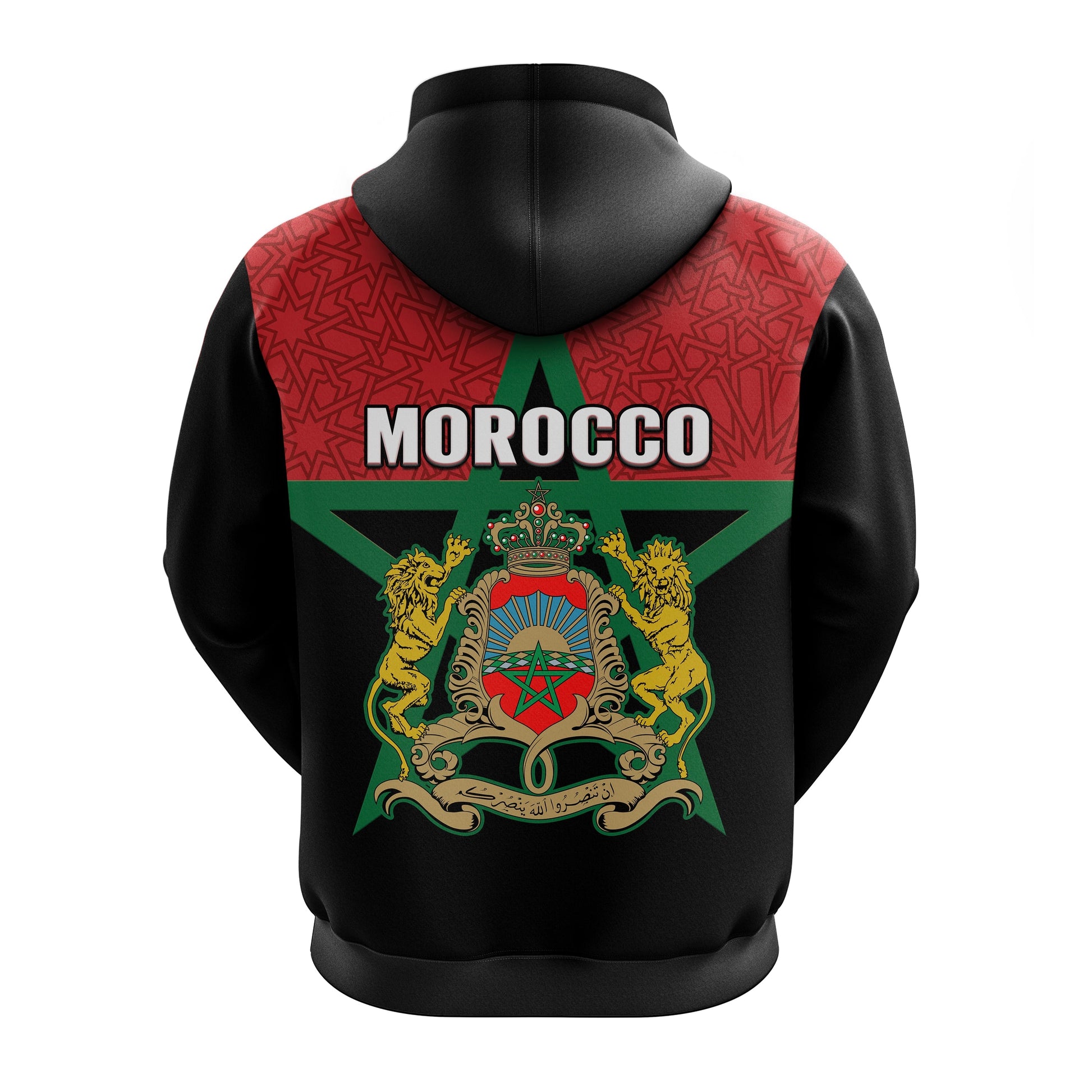 Morocco Western Sahara Hoodie Map Black Moroccan Is Always In My Heart LT14