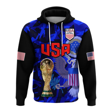 Custom USA Football Hoodie The Yanks Champions WC 2022 LT14