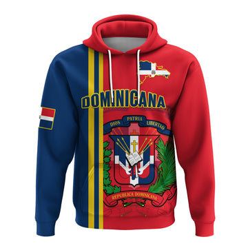 Custom Dominican Republic Hoodie Happy 179 Years Of Independence LT14