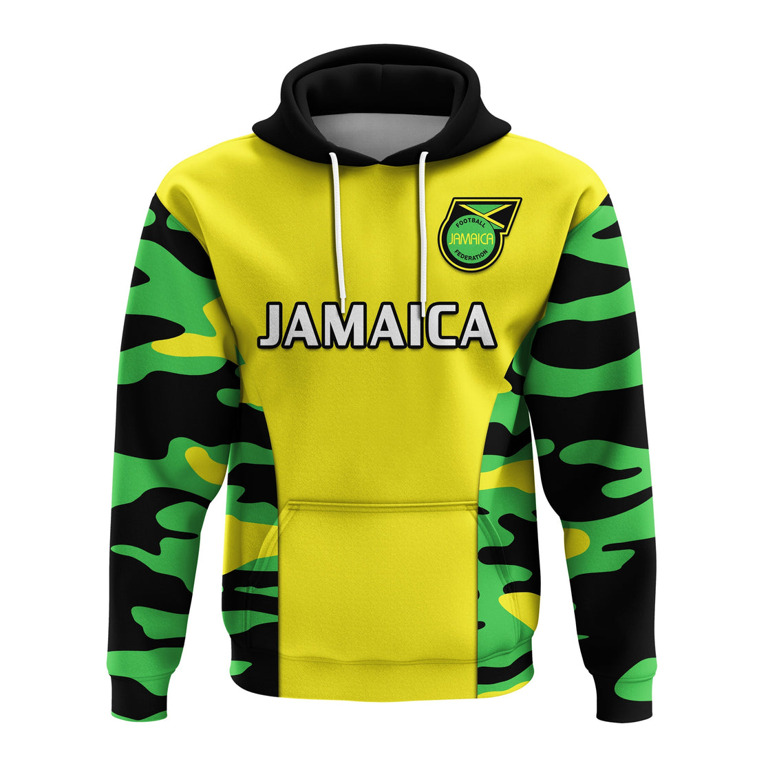 Custom Jamaica Football Hoodie Reggae Girlz 2023 Cup Of Nations Ver.02 LT14