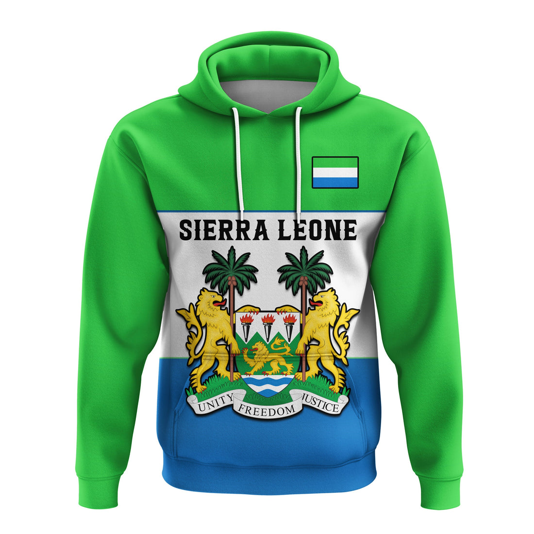 Custom Sierra Leone Hoodie Happy Independence Day LT14