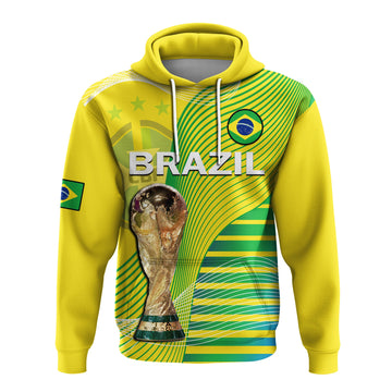 Brazil Football Hoodie Canarinha Champions WC 2022 LT14