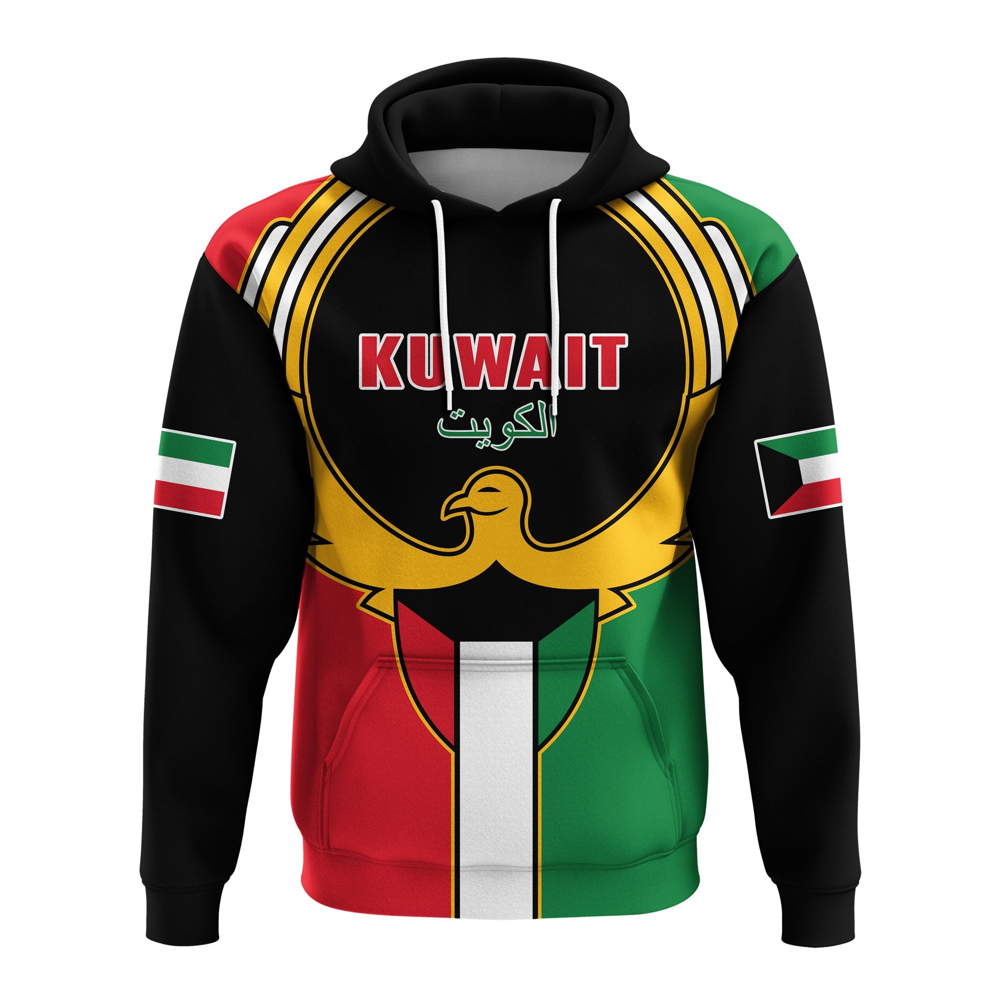Custom Kuwai Hoodie Happy Independence Day With Coat Of Arms LT14