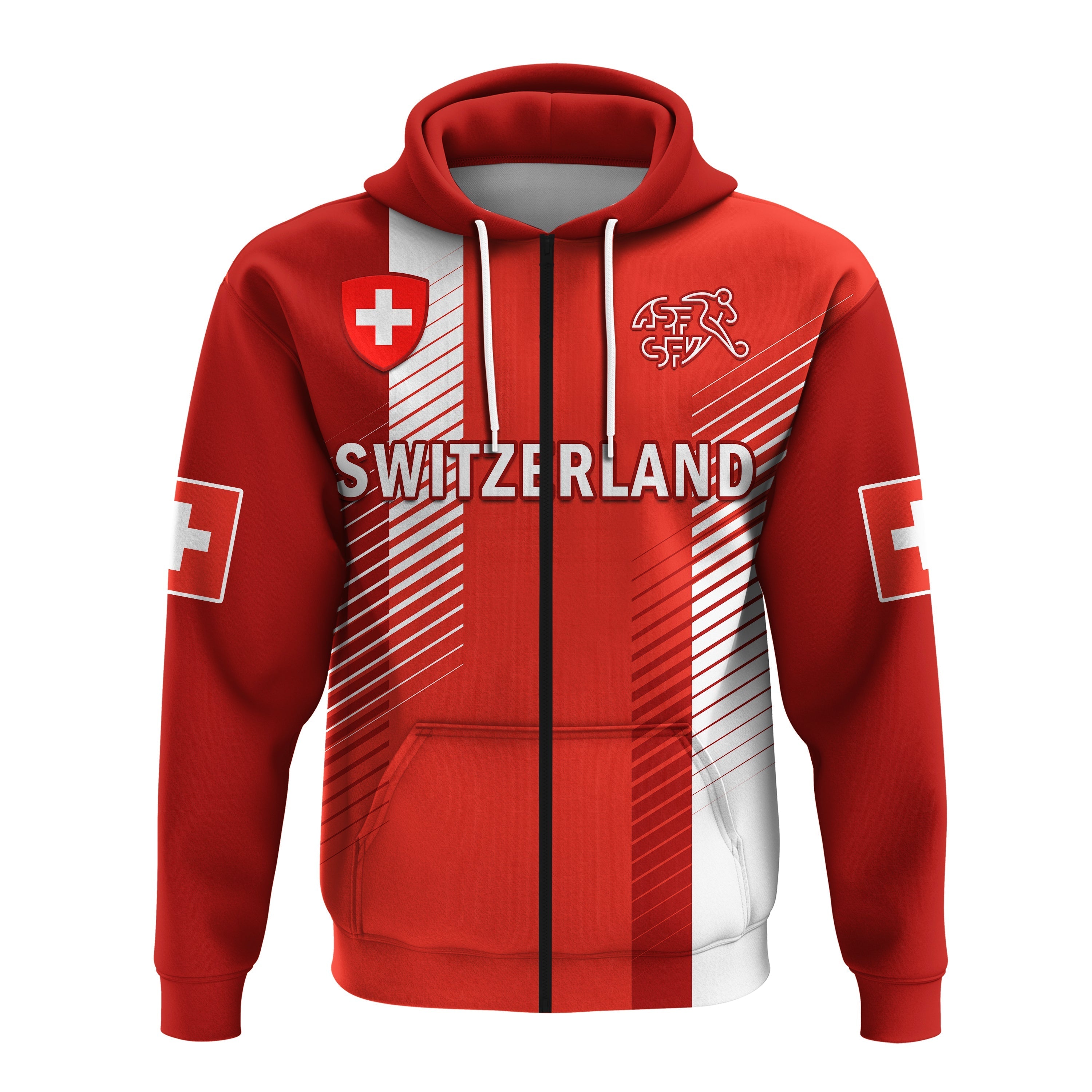 Custom Switzerland Football Hoodie Football 2022 LT14