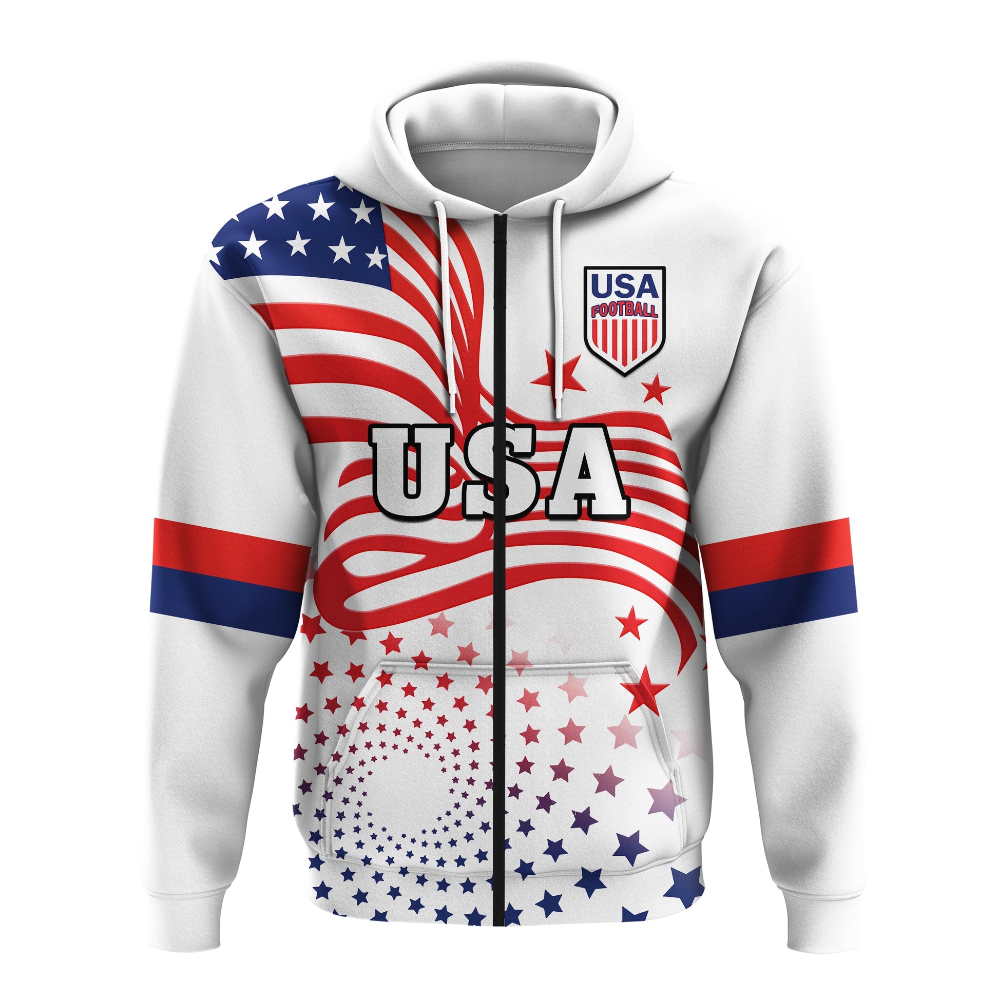 Custom United States Football Hoodie The Yanks USA Football 2022 LT14