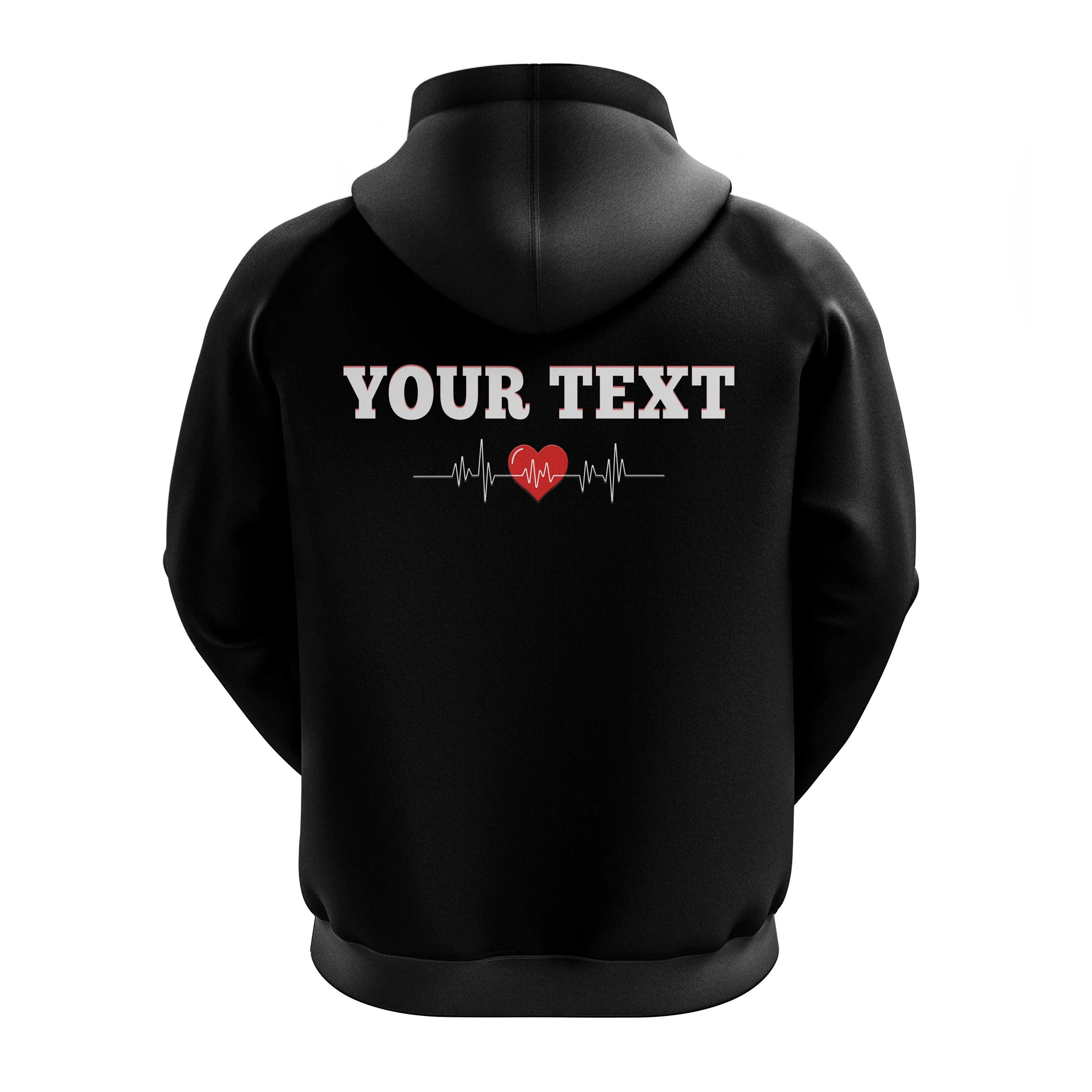Custom American Valentines Day Hoodie Black My Heart Only Beats For Him LT14