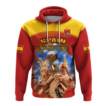 Spain Football Hoodie La Roja 2023 World Cup Champions Proud LT14