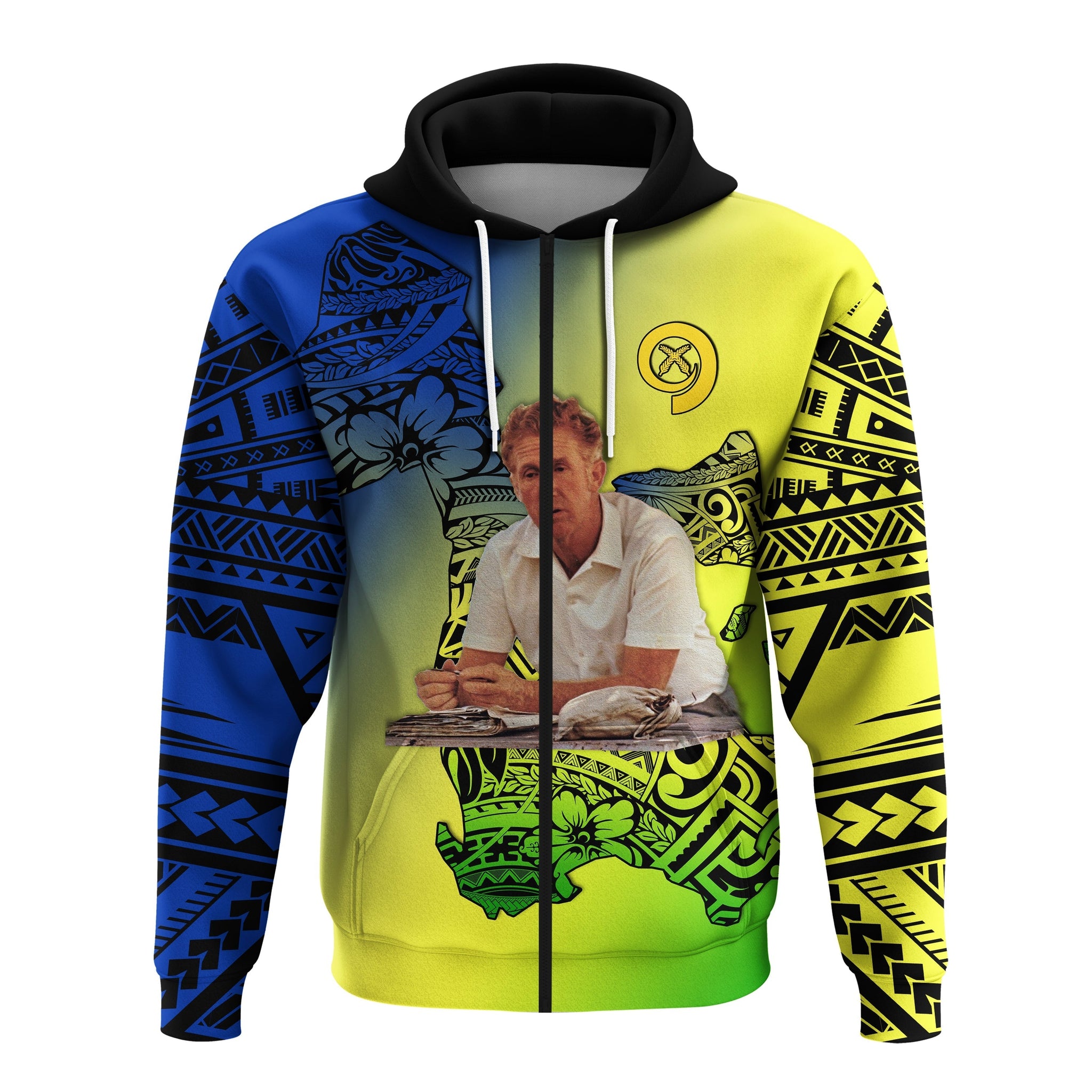 Vanuatu Darvall Wilkins Zip Hoodie Proud of Malampa LT13