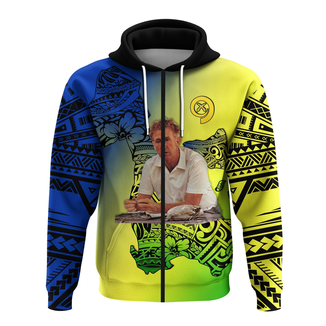 Vanuatu Darvall Wilkins Zip Hoodie Proud of Malampa LT13