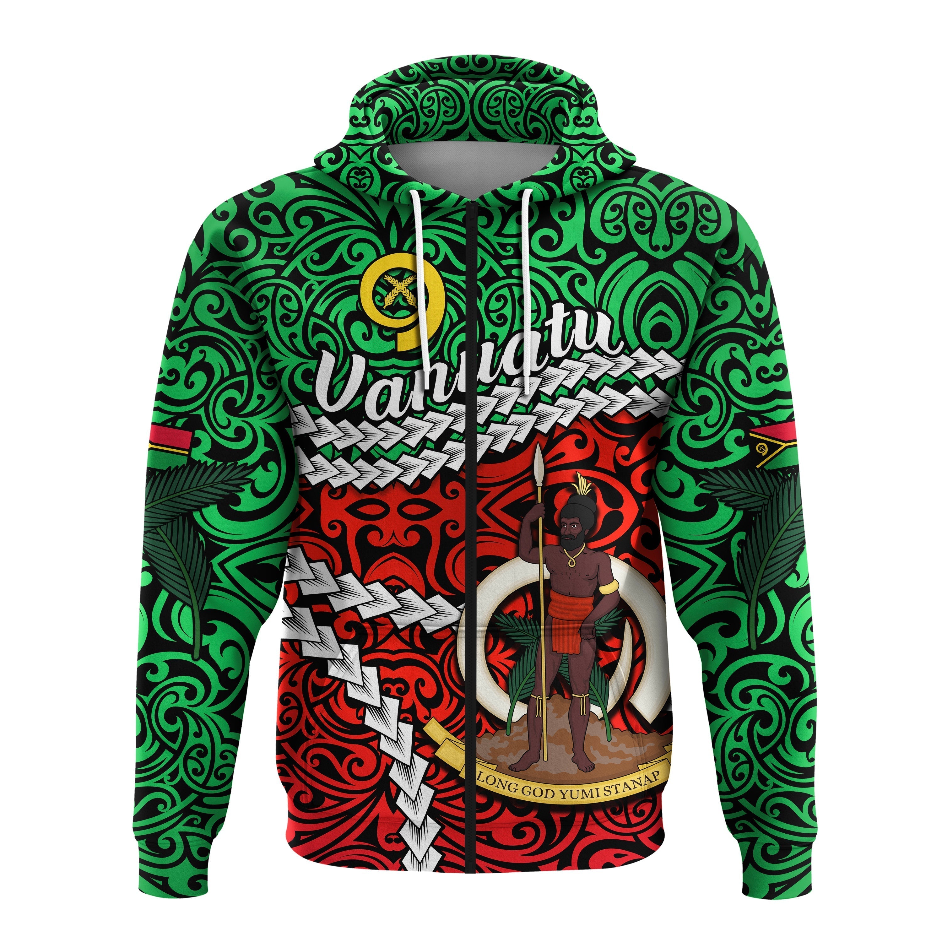 Vanuatu Zip Hoodie Simple LT13