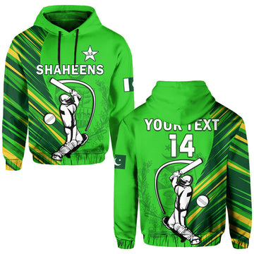 Custom Pakistan CrickeHoodie Go Shaheens Simple Style LT14