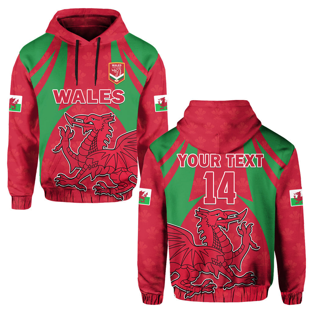 Custom Wales Rugby Hoodie The Dragons National Team Come On Cymru LT14