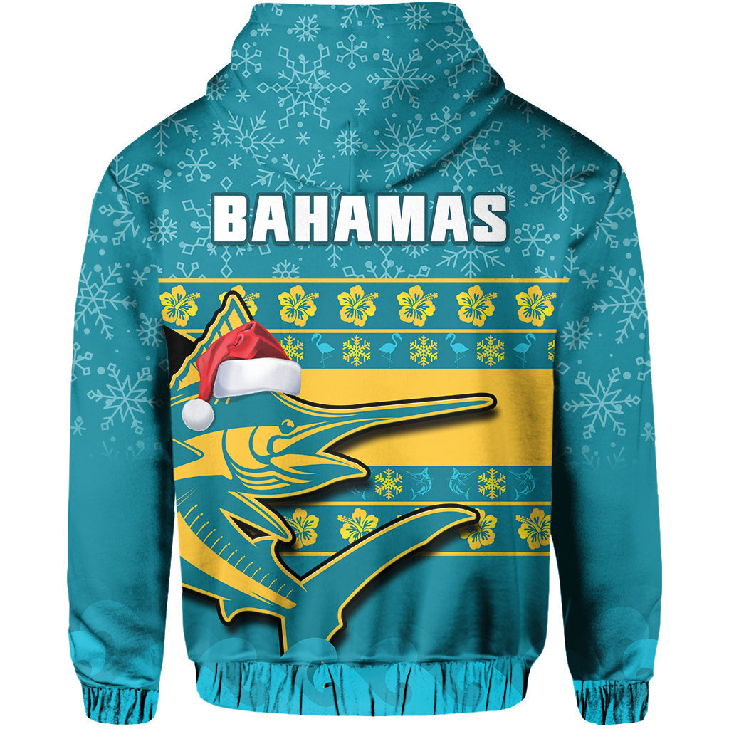 Bahamas Hoodie Bahamian Blue Marlin Merry Christmas LT14