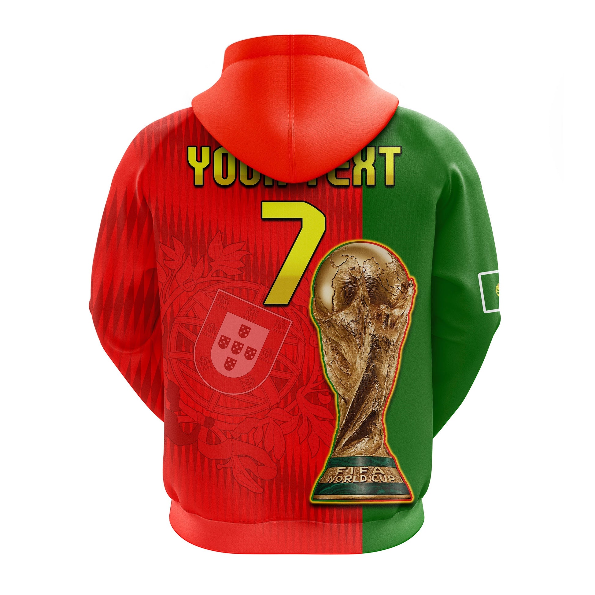 Custom Portugal Football 2022 Hoodie Style Flag Portuguese Champions LT13
