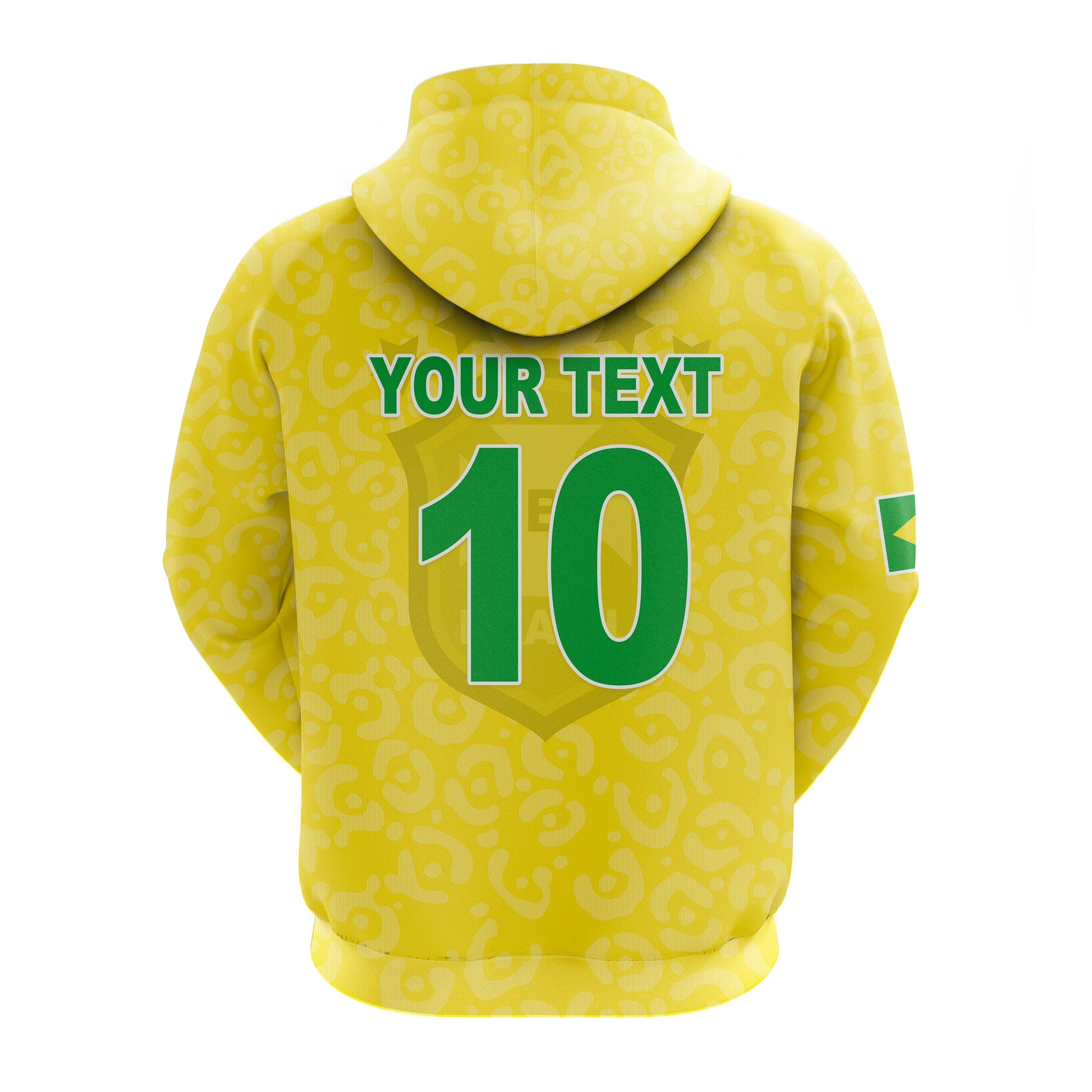 Custom Brazil Football Hoodie World Cup Champions Soccer 2022 Selecao Brazil Campeao LT13