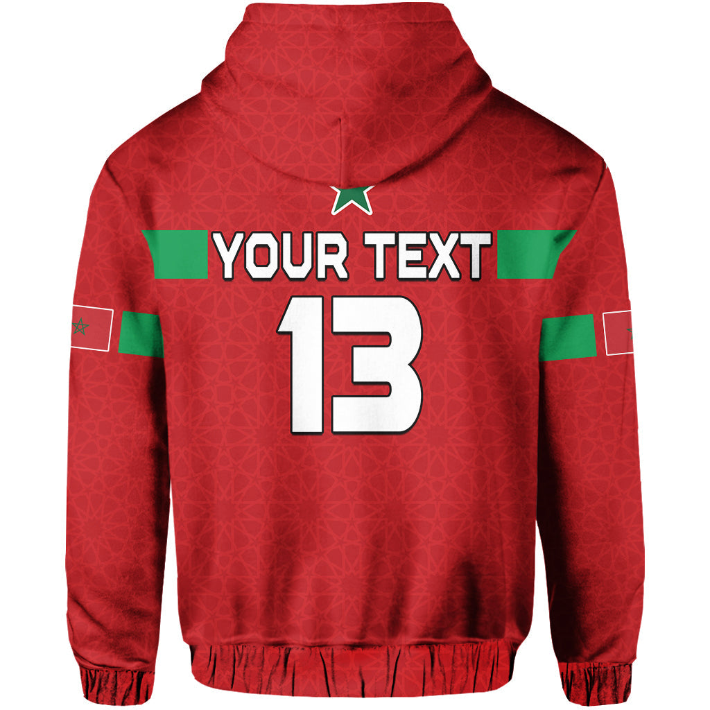 Custom Morocco Football Hoodie Champions World Cup New History LT13