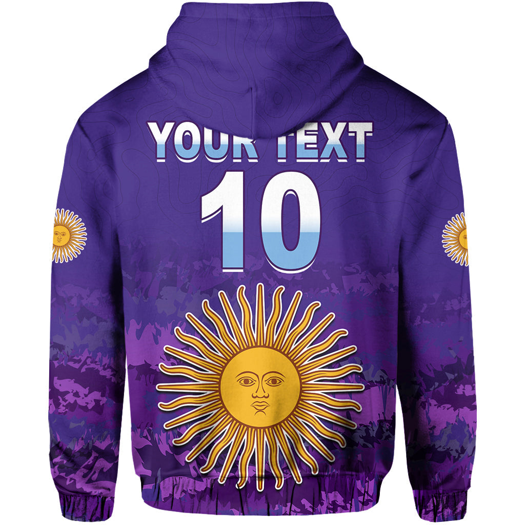 Custom Argentina Football Hoodie Go Champions La Albiceleste LT13
