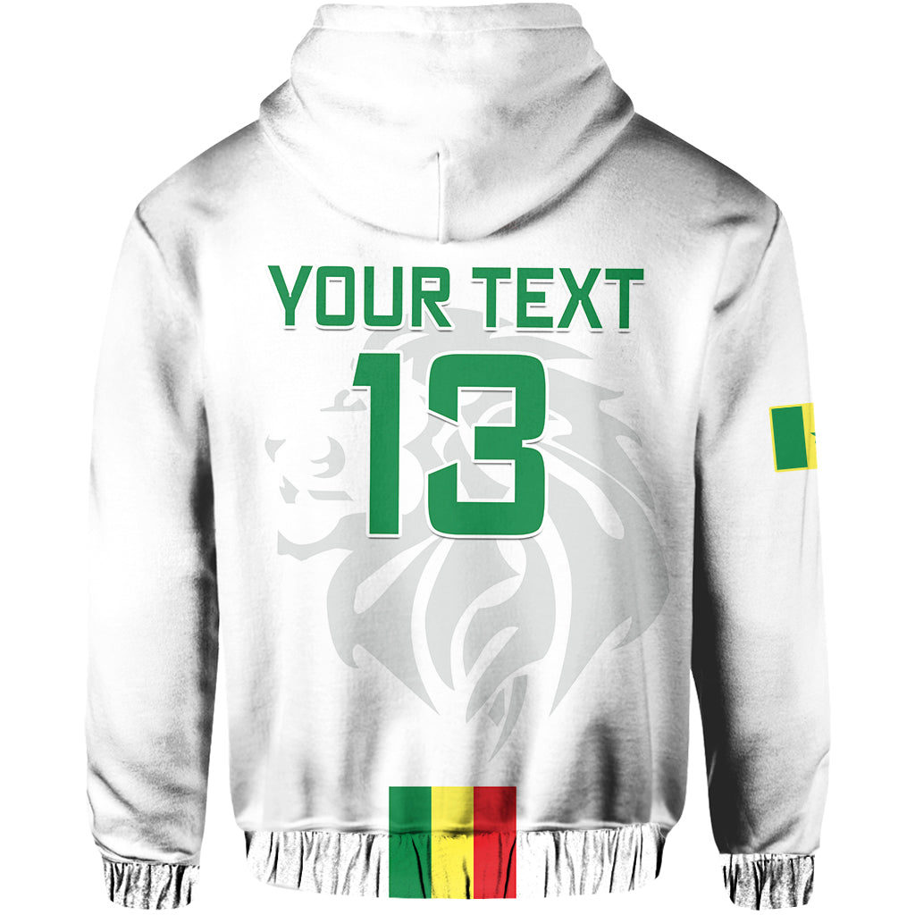 Custom Senegal Football Hoodie World Cup Soccer Lions of Teranga Champions mix Map LT13