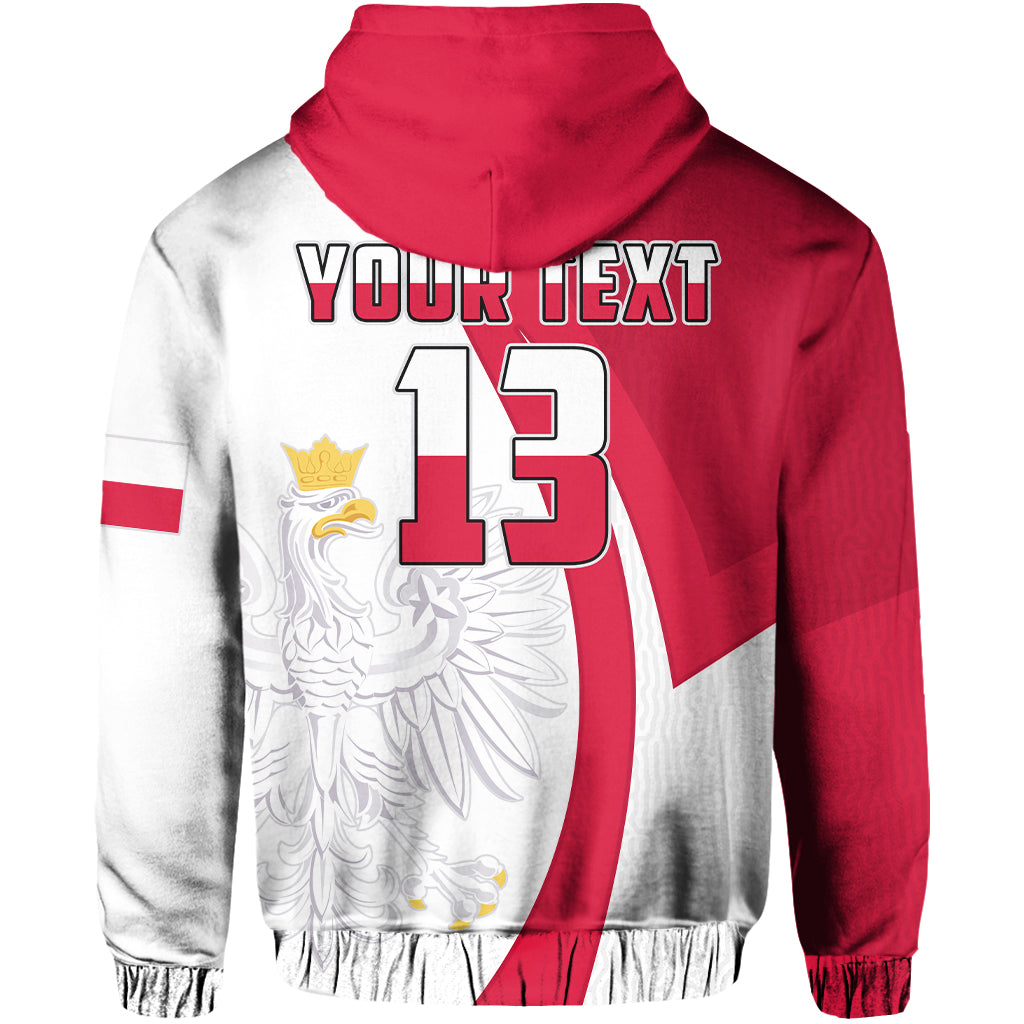 Custom Poland Football Hoodie Come On Biao Czerwoni Soccer Polski Champions World Cup LT13