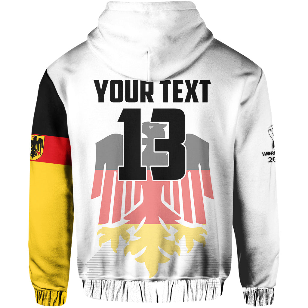 Custom Germany Football Hoodie Come On Nationalelf Soccer Deutschland Champions World Cup LT13