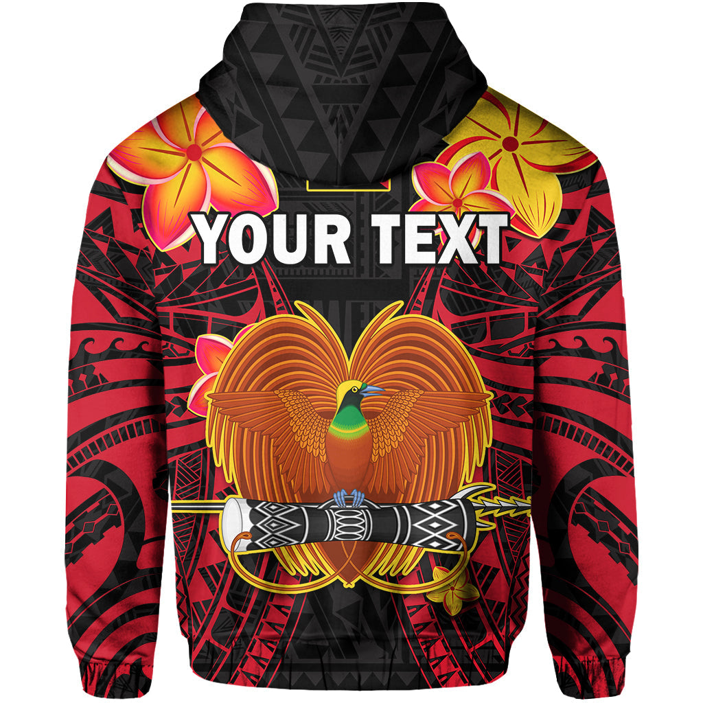 Custom Personalised Papua New Guinea Hoodie PNG Bird Of Paradise Polynesian Pattern LT14