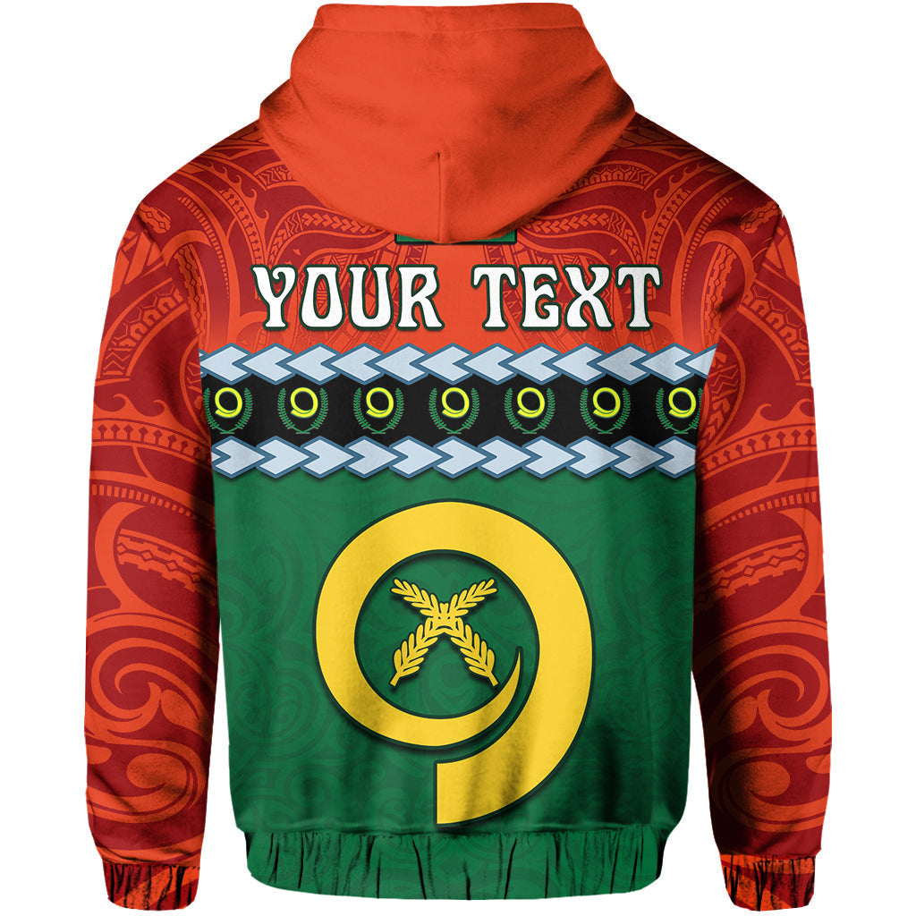 Custom Personalised Penama Province Hoodie Vanuatu Pig Tusk Polynesian Flag Style LT14
