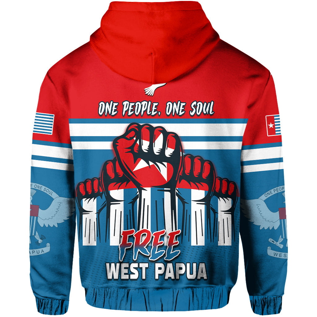 Custom Football Hoodie One People One Soul Strong West Papuan LT13