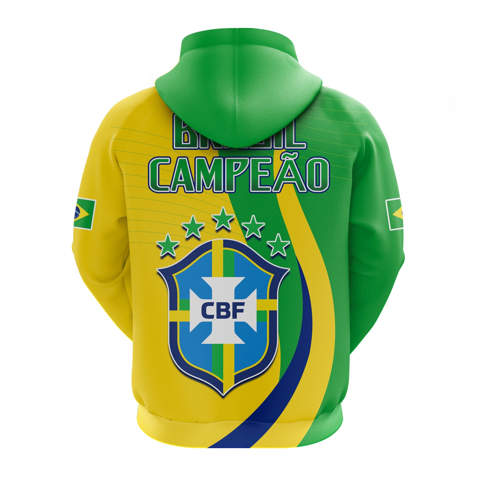 Brazil Football Champions Hoodie Selecao Style Vibe LT13