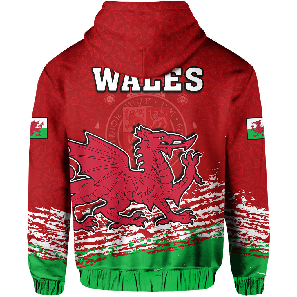 Wales Football 2022 Hoodie Come On CYMRU The Red Wall LT13