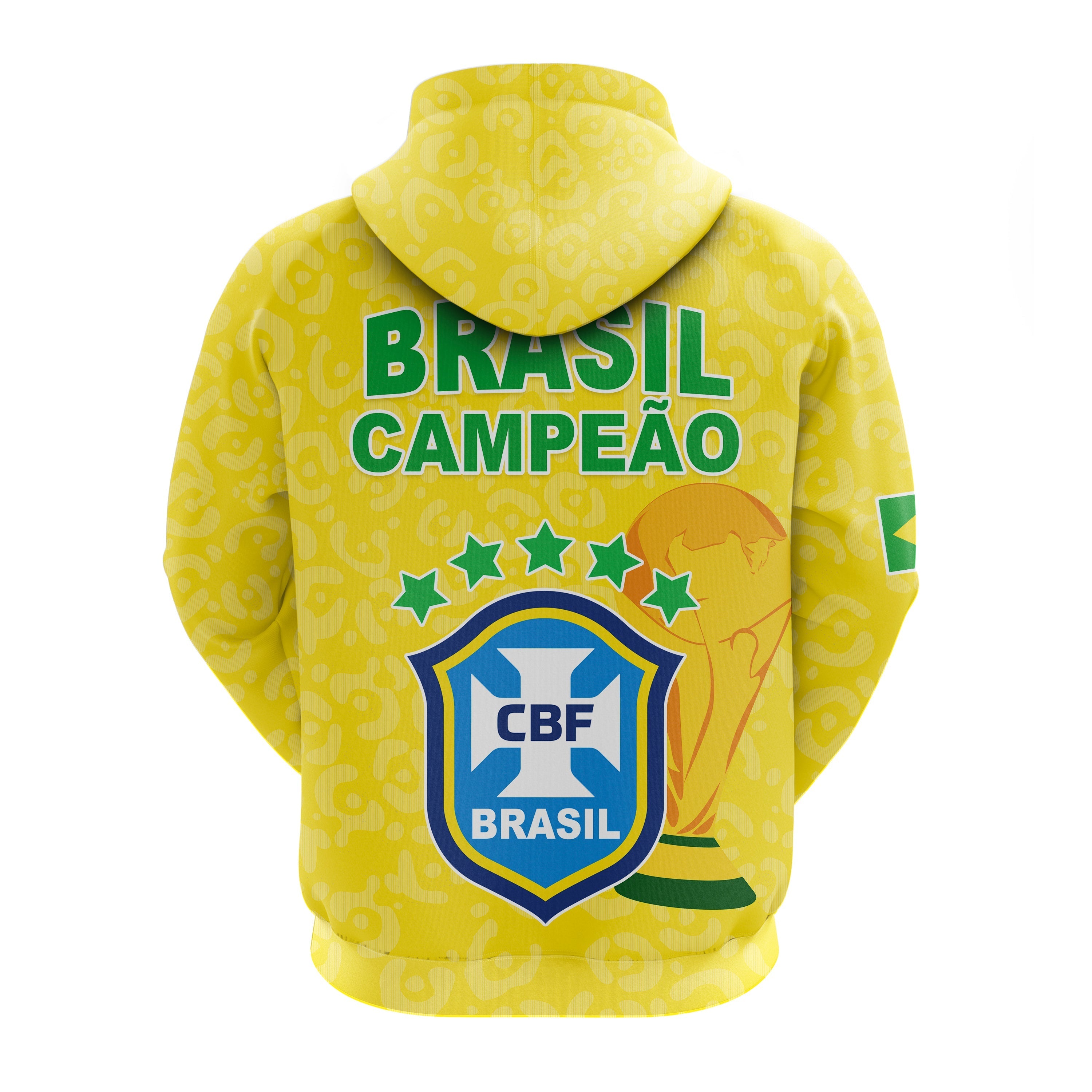 Brazil Football Hoodie World Cup Champions Soccer 2022 Selecao Brazil Campeao LT13
