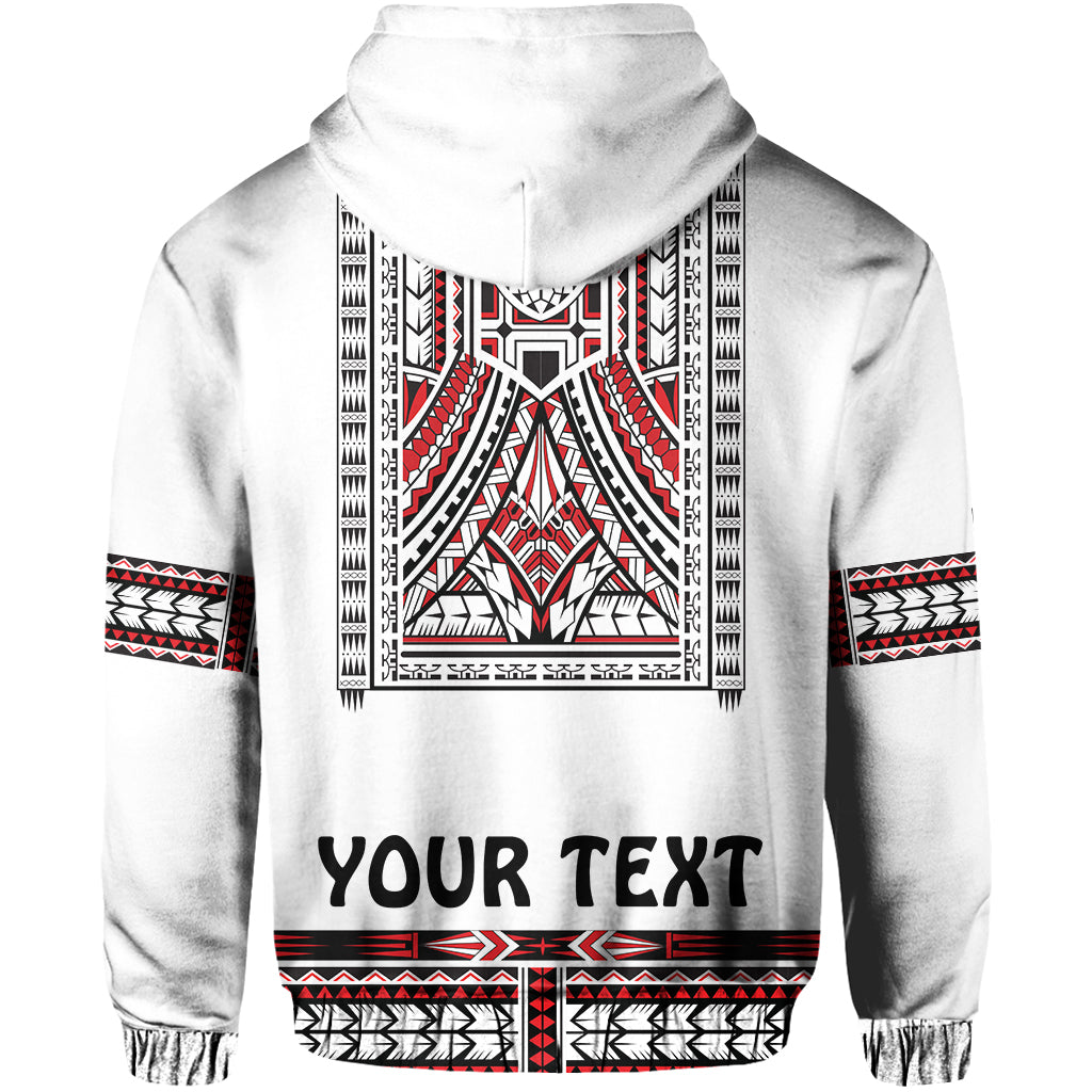 Custom Personalised Polynesian Hoodie Dashiki With Polynesian Tattoo Royal Version LT14