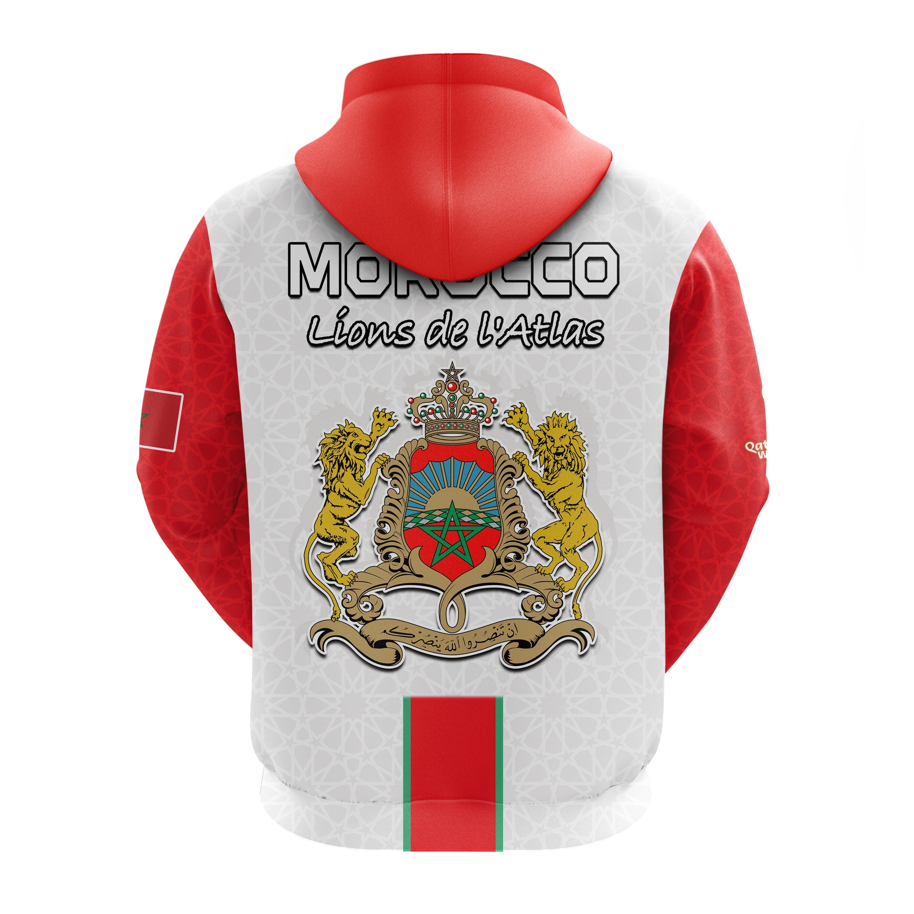 Morocco Football Hoodie Football 2022 Soccer Lions de lAtlas Champions LT13