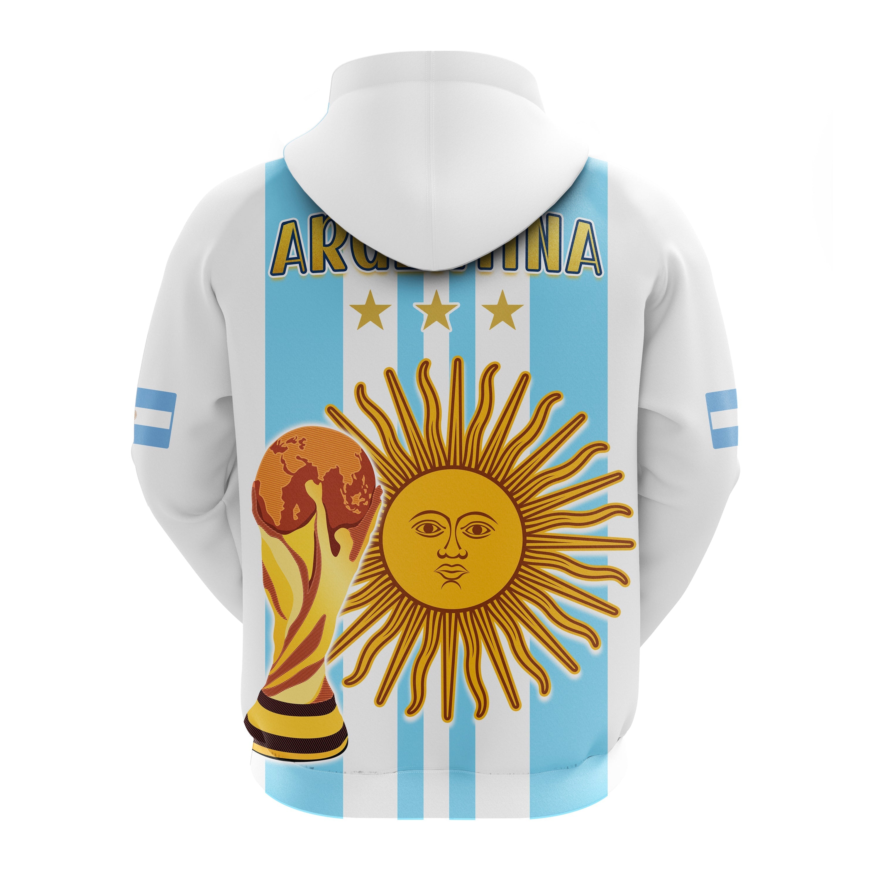 Argentina Football Hoodie FIFA 2022 World Cup Champions LT13