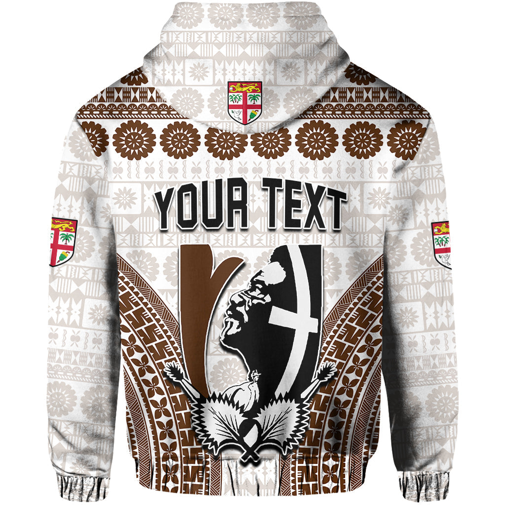Custom Personalised Fiji Rugby Bati Hoodie Proud Tapa Pattern LT13